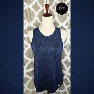 Nike Dri-Fit Women's Blue Crew Neck Sleeveless Top Size M